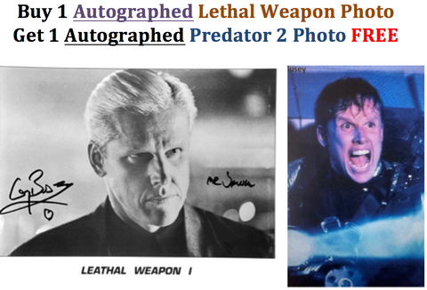 Labor Day Promo! Buy 1 Lethal Weapon Get 1  Predator Two Photo FREE